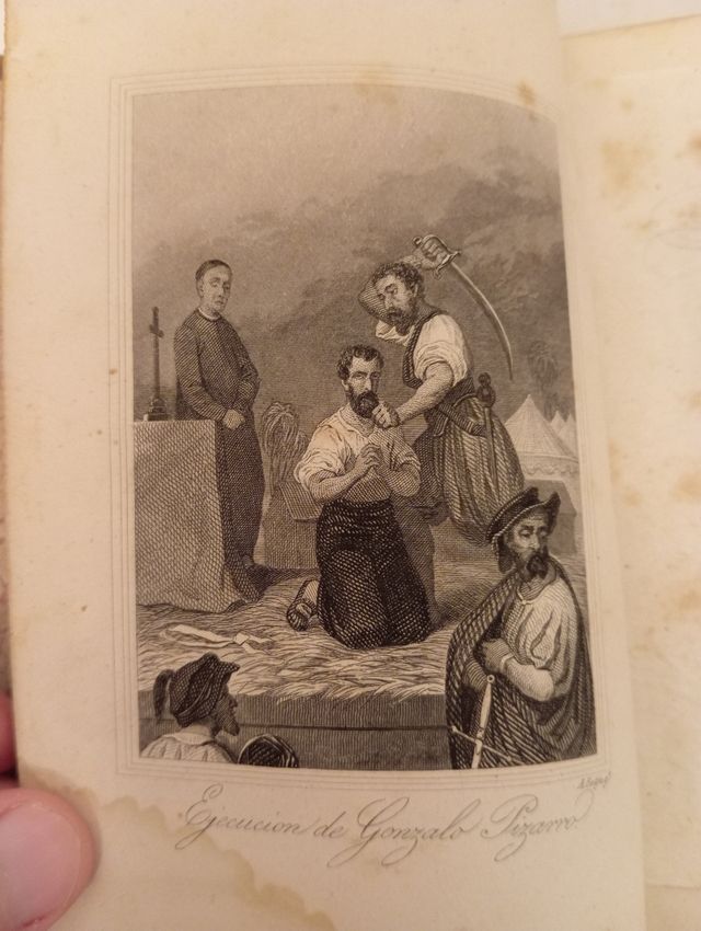 ANTICO LIBRO DEL 1862 SULLA CONQUISTA DEL PERÙ