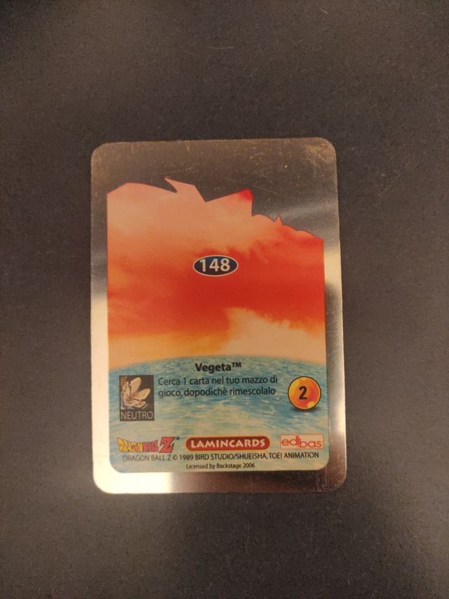 Lamincards Dragon ball Z vegeta