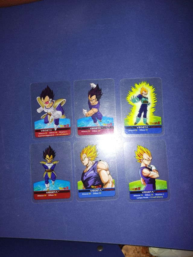 Lamincards Dragon ball Z vegeta varie