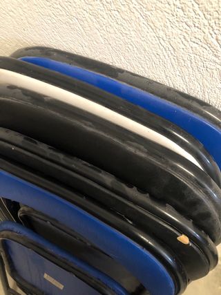 Sillas Plegables . Precio para las 5  piezas. 