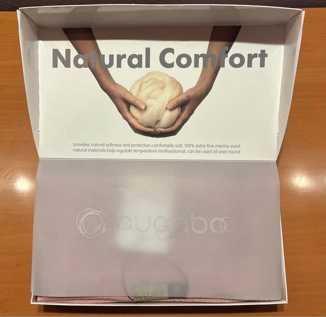 Bugaboo manta de lana suave rosa empolvado