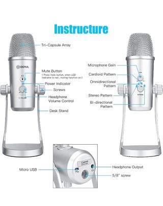 Microfono USB BOYA BY-PM700SP
