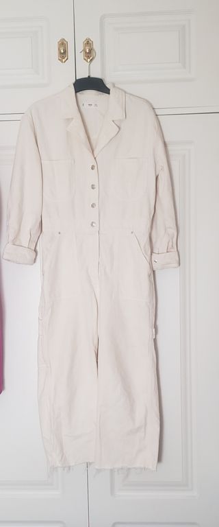 Mono vaquero blanco talla M