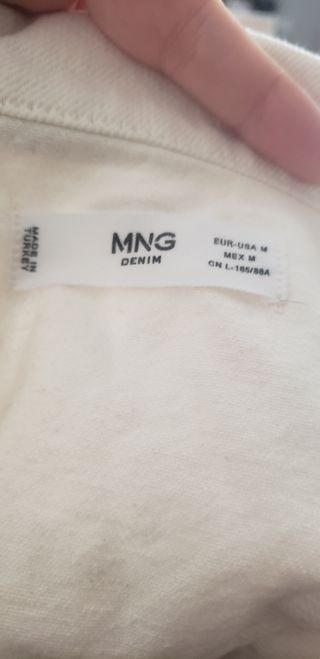 Mono vaquero blanco talla M