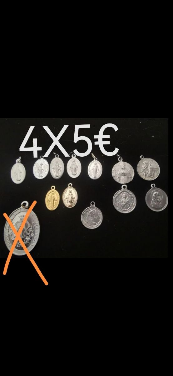 Cuatro medallitas por 5€
