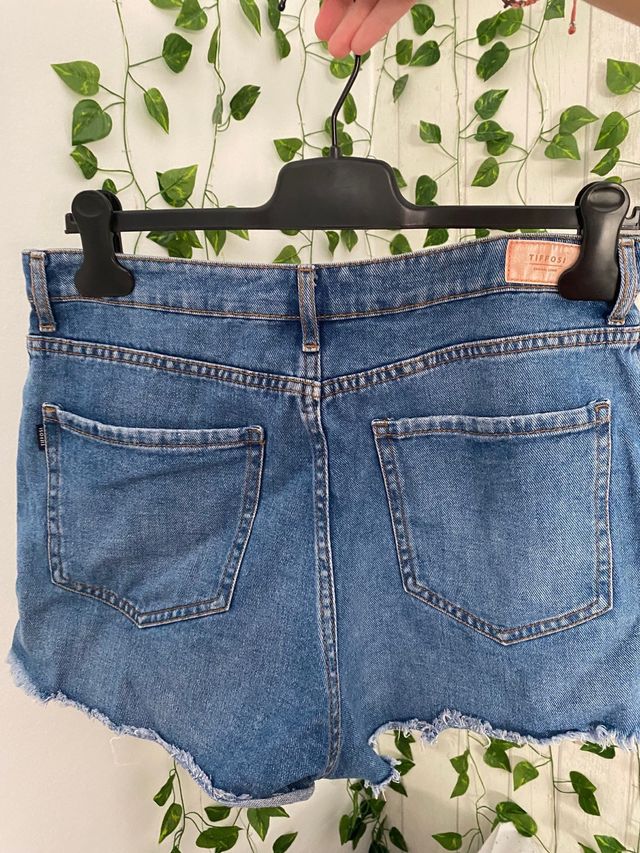 Pantalón Vaquero Oscuro Cortos Tiffosi