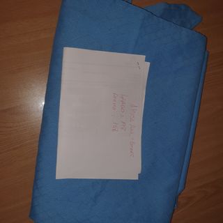 Cortinas azules 1 hoja