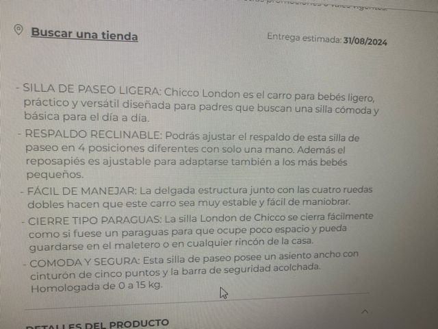 Silla de paseo Chicco