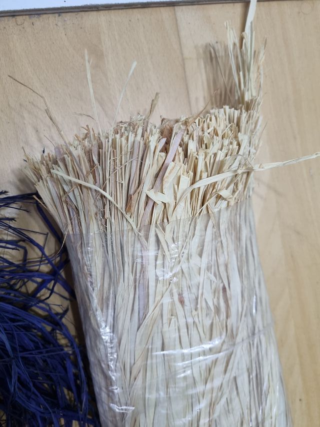 Ovillos Raffia - Natural y Morado - Calidad