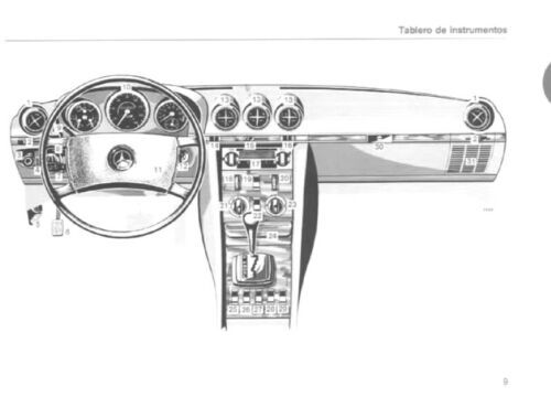 Manual usuario instrucciones Mercedes Benz W107 SL