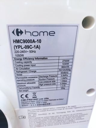 Aire acondicionado portátil