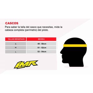 CASCO NIÑO IMR MX ROJO GAMA EVOLUTION