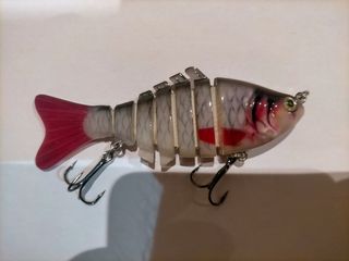 5 Señuelos articulados pesca.