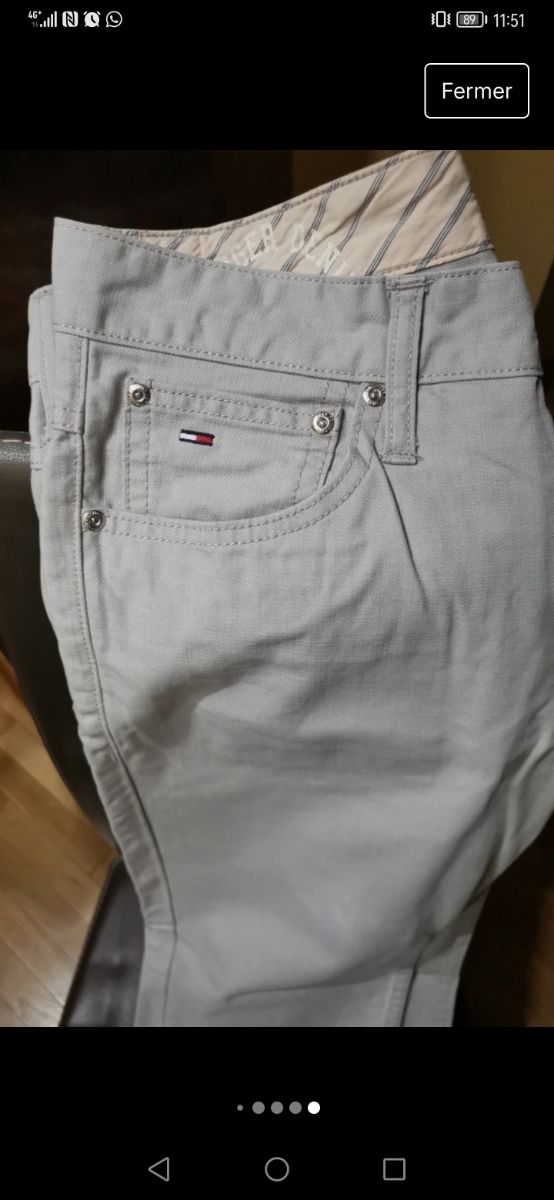 Vaquero gris Tommy Hilfiger