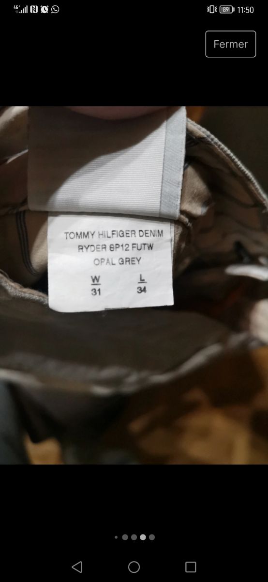 Vaquero gris Tommy Hilfiger