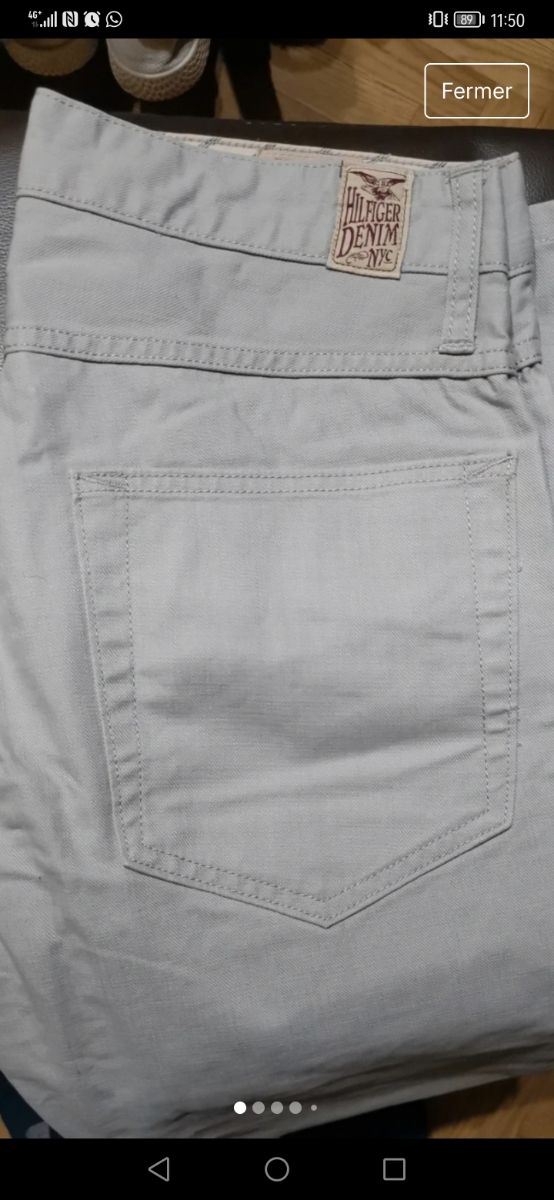 Vaquero gris Tommy Hilfiger