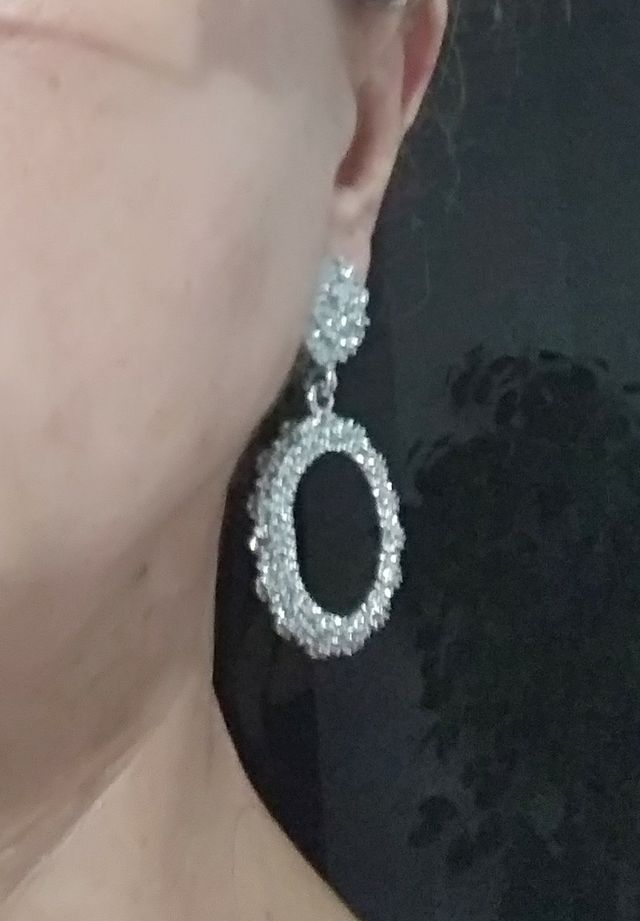 Pendientes plateados