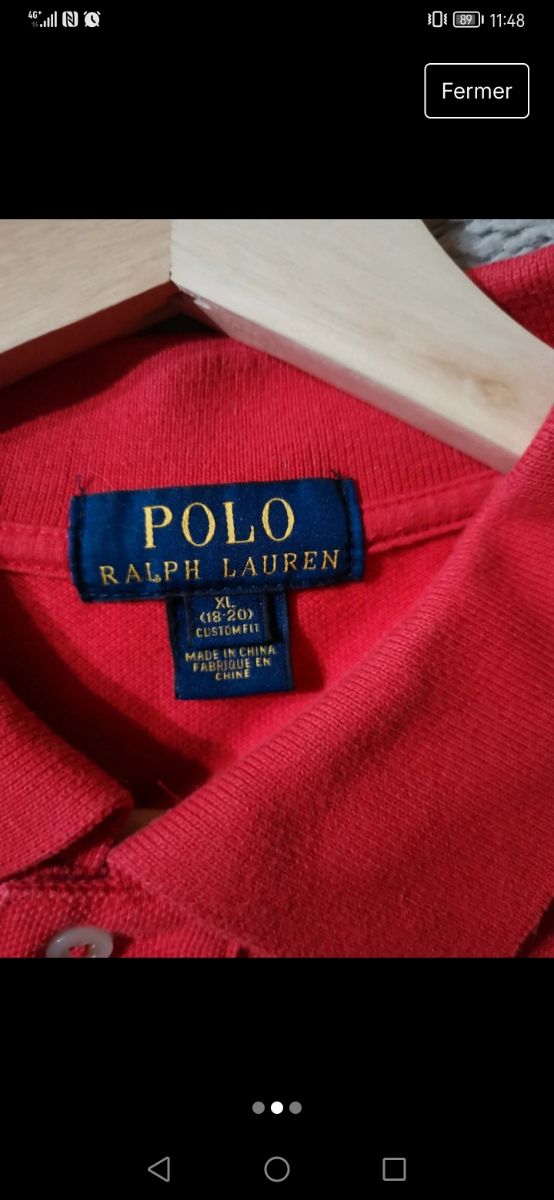 Polo rojo Ralph Lauren niños