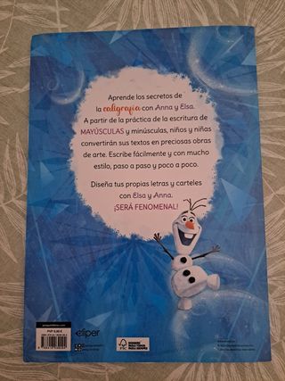 Libro caligrafía Frozen Disney