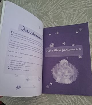 Libro caligrafía Frozen Disney