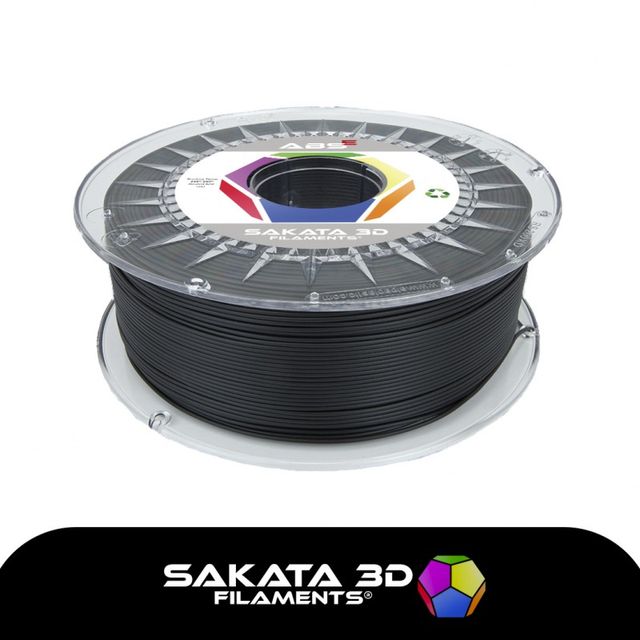 Filamento 3D ABS PA-757 1.75mm Negro 1Kgr Sakata