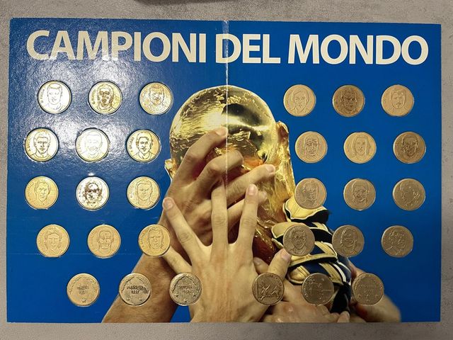 Collezione medaglie dorate Campioni del Mondo 2006