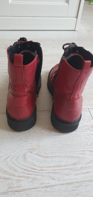 Stivaletti anfibi scarpe pelle donna