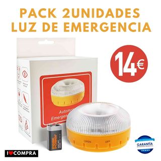 🚨 2 Luz de Emergencia Magnético V16 Homologadas