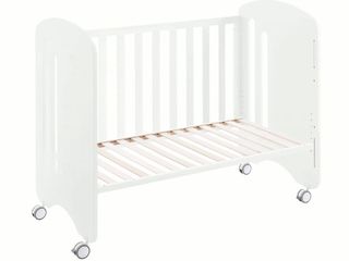 Cuna colecho de bebé de madera lacada color blanco