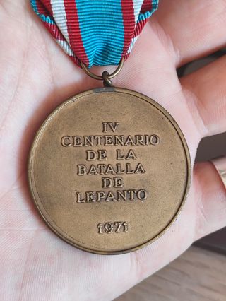 Medalla centenario batalla lepanto