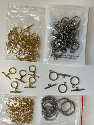 Lote cierres collar y llavero