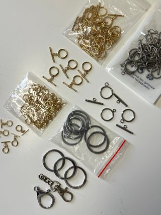 Lote cierres collar y llavero