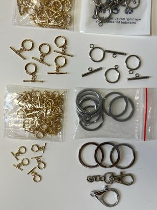 Lote cierres collar y llavero
