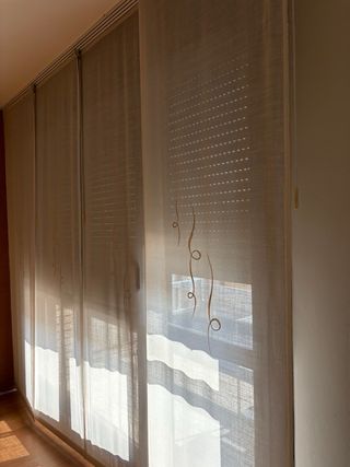 Estores de Paneles japones para 2 ventanales