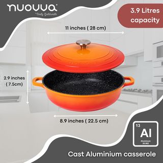 Pentola in alluminio antiaderente universale