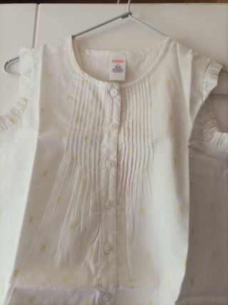 Blusa sin mangas Gymboree niña 