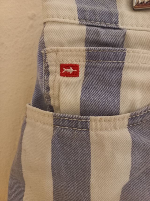 Short algodón a rayas