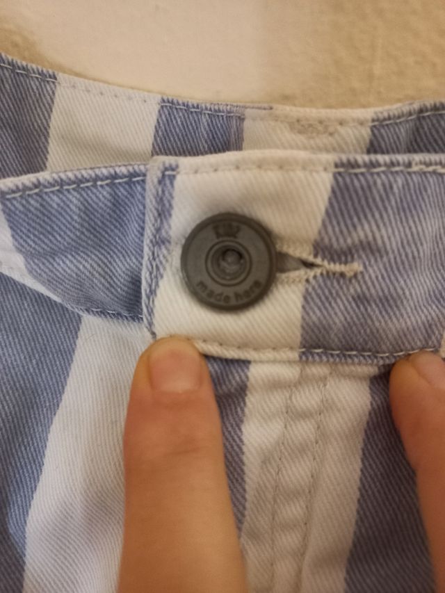 Short algodón a rayas