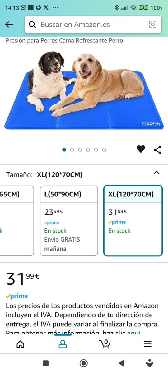 Alfombra XL refrescant per gossos