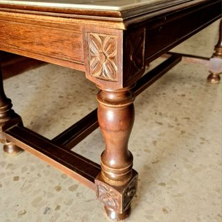 Mesa de centro/café vintage con mármol