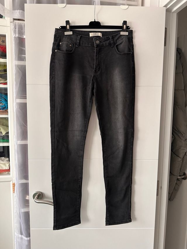 Vaquero largo talla 40 elástico