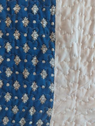 Colcha reversible + cojin 100% algodon