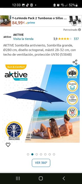 Sombrilla 280 Aktive