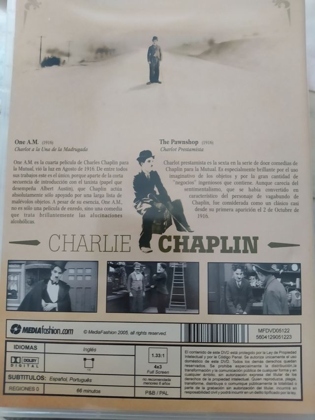 15 DVD de Charlie Chaplin
