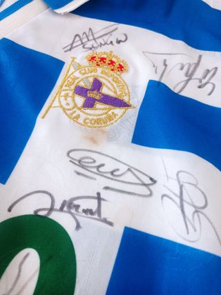 Camiseta deportivo de la coruña CERTIFICADO COA