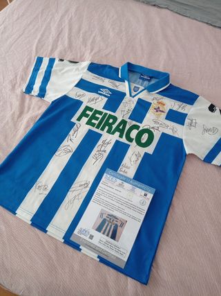 Camiseta deportivo de la coruña CERTIFICADO COA
