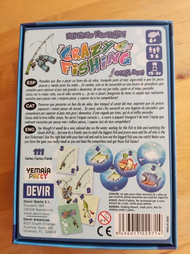 Crazy fishing juego de mesa