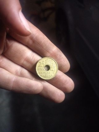 Moneda de 25 pesetas castilla la Mancha