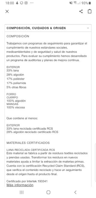 Abrigo minimal lana coleccion ZARA