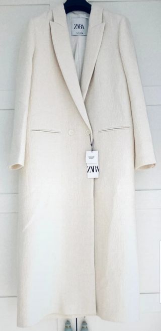 Abrigo minimal lana coleccion ZARA